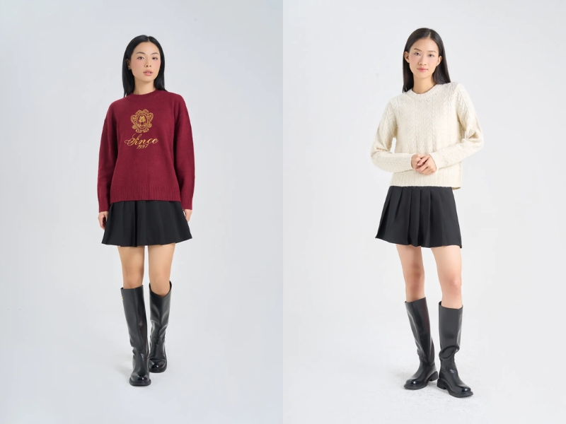 phối đồ với boot màu đen