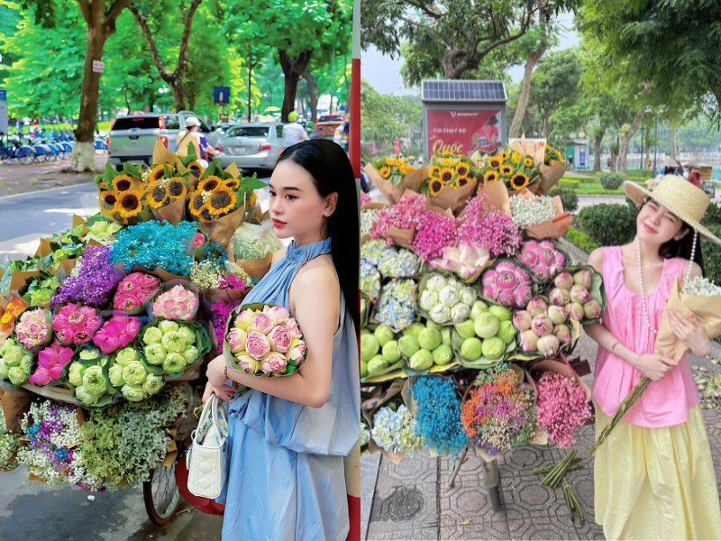 tạo dáng chụp ảnh mùa thu