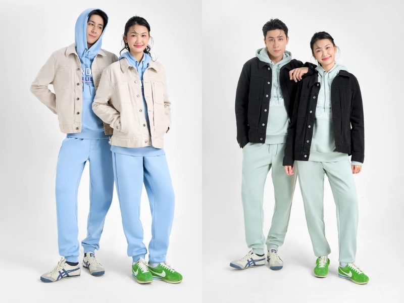 phối áo hoodie với áo khoác