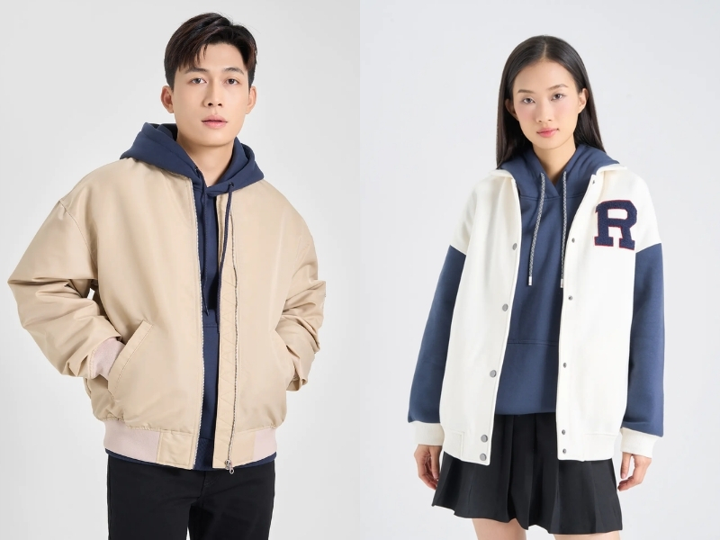 free size là gì phối áo hoodie với áo khoác