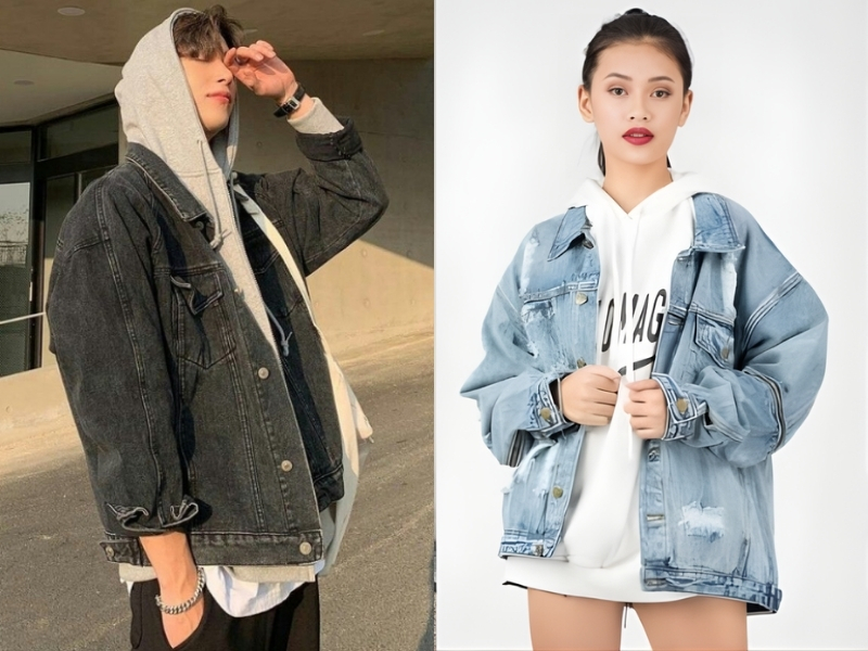 phối áo hoodie với áo khoác