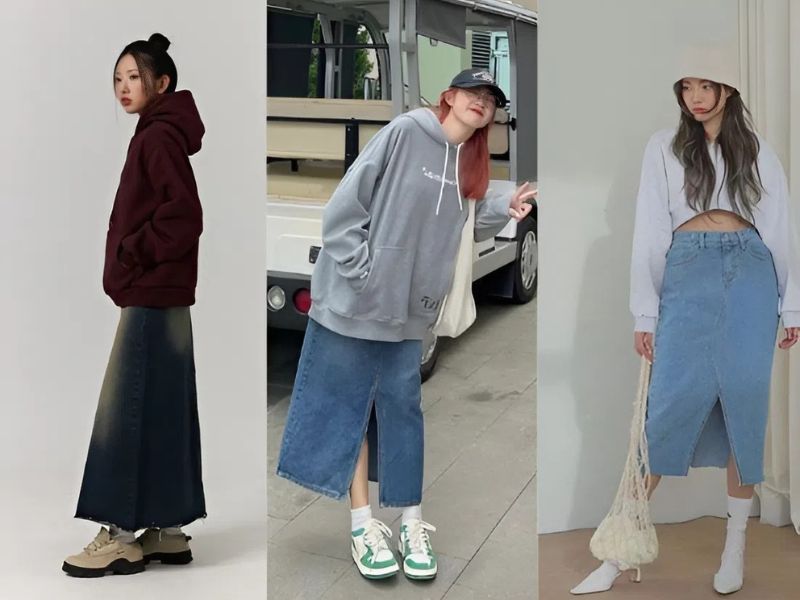 phối áo hoodie cho người lùn