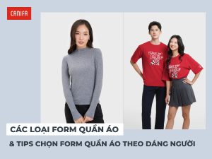các loại form quần áo
