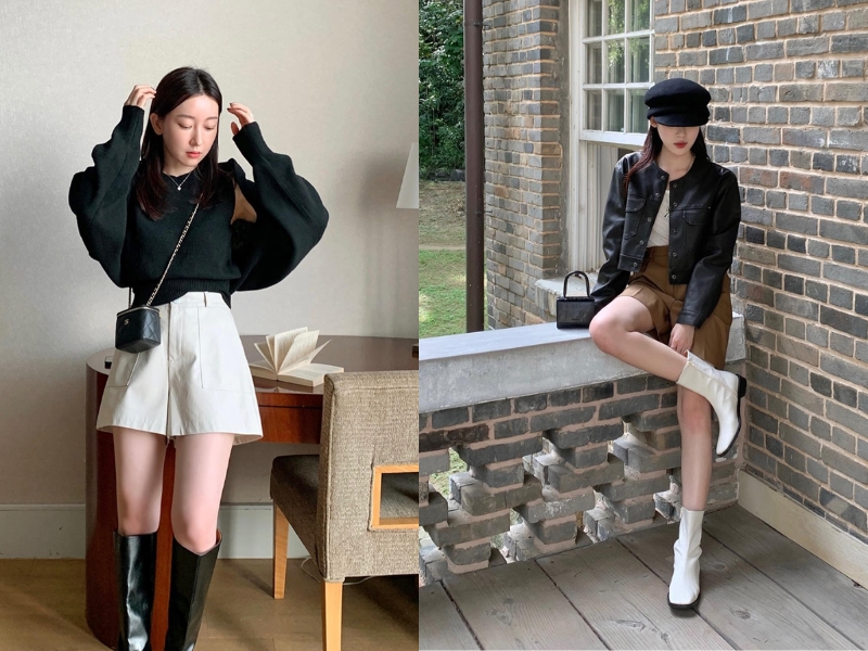 cách phối đồ với quần short nữ mùa đông cách phối đồ với quần short nữ mùa đông