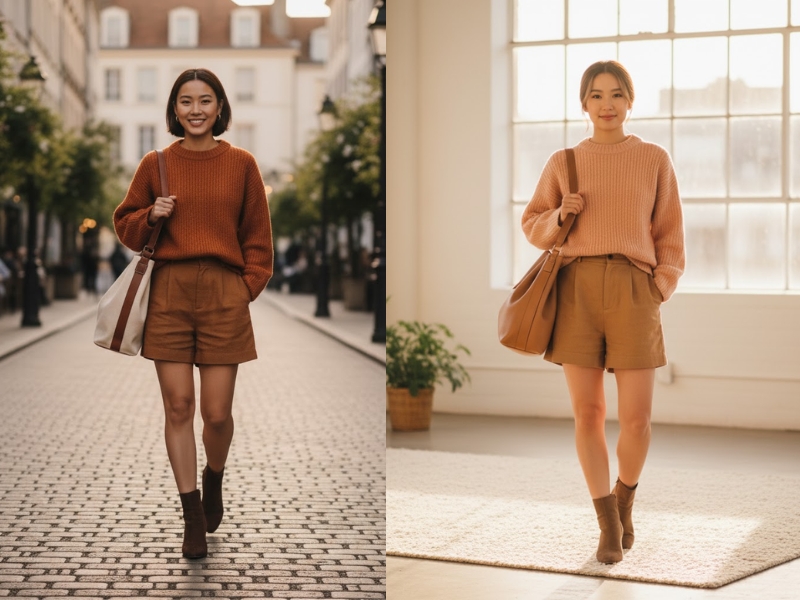 cách phối đồ với quần short nữ mùa đông cách phối đồ với quần short nữ mùa đông