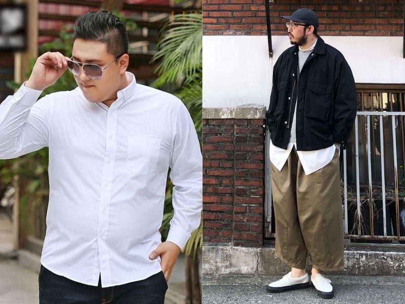 phối đồ đi đám cưới cho nam mập