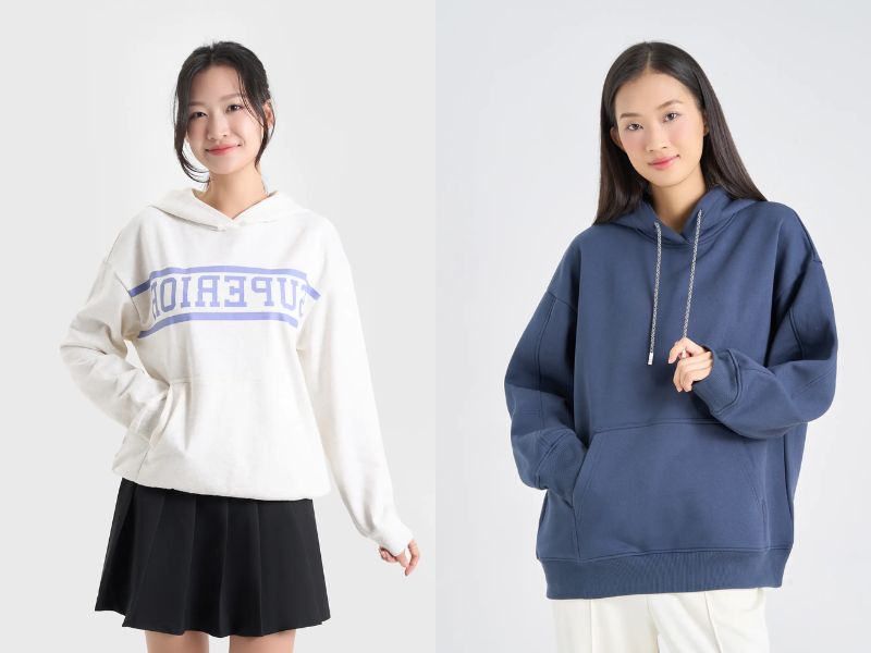 phối áo hoodie cho người mập