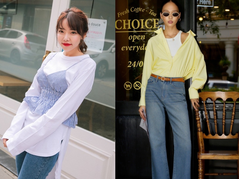 phối áo 2 dây với áo sơ mi phối áo 2 dây với áo sơ mi