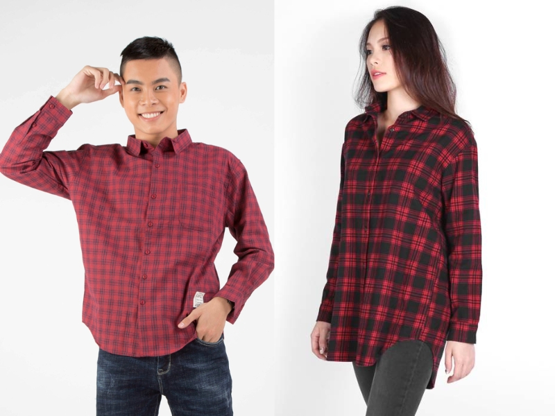 quần flannel phối với áo gì