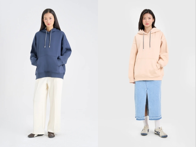 những mẫu áo hoodie nữ đẹp