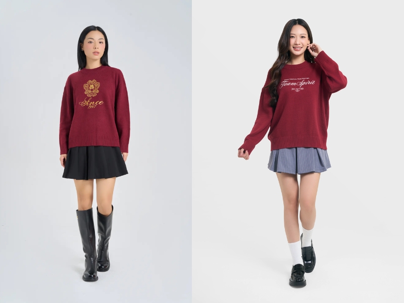 mẫu áo len nữ đẹp