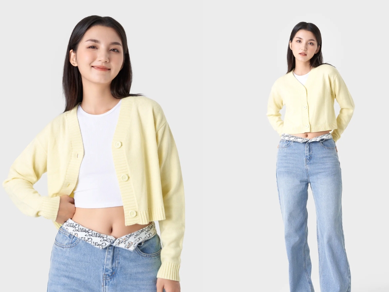 mẫu áo khoác len nữ đẹp