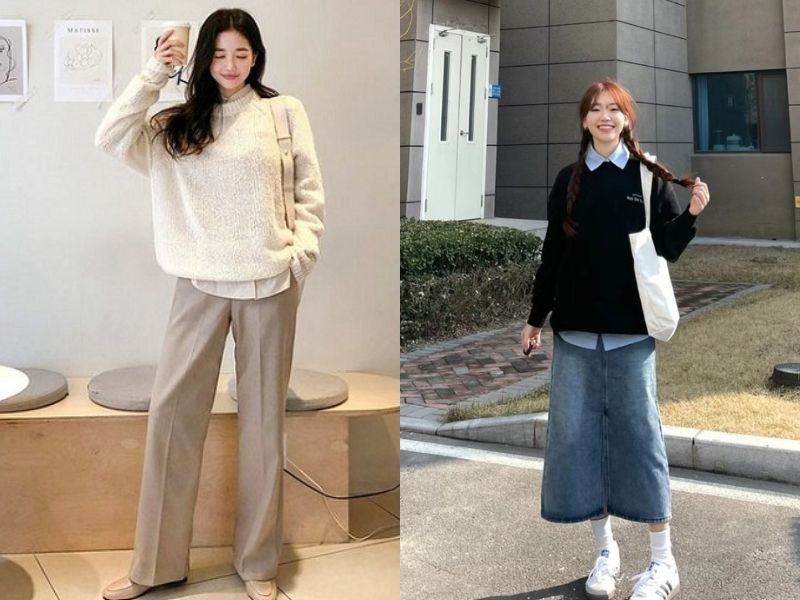 phong cách layer cho nữ