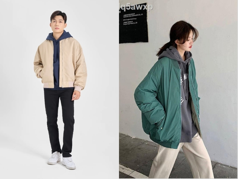 hoodie mặc với áo khoác gì