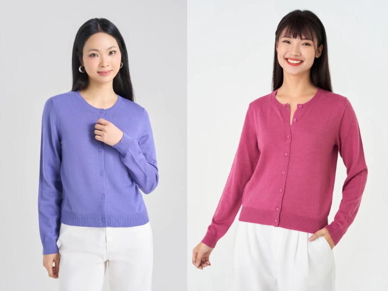 phối đồ với áo len cardigan ngắn phối đồ với áo len cardigan ngắn