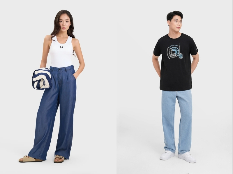 Quần jean oversize