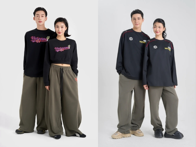 Quần nỉ oversize