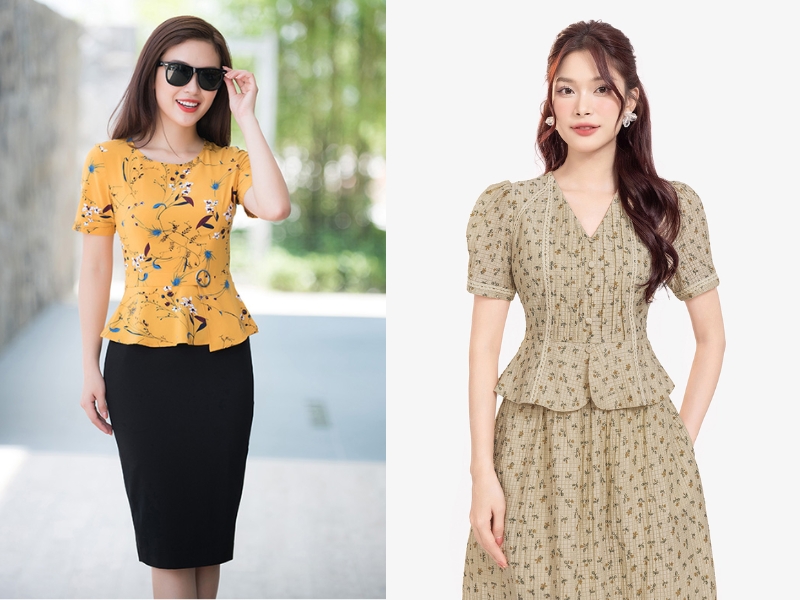 áo peplum áo peplum