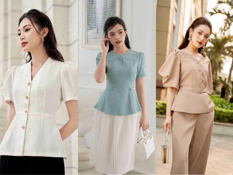 mẫu áo peplum cho người béo mẫu áo peplum cho người béo
