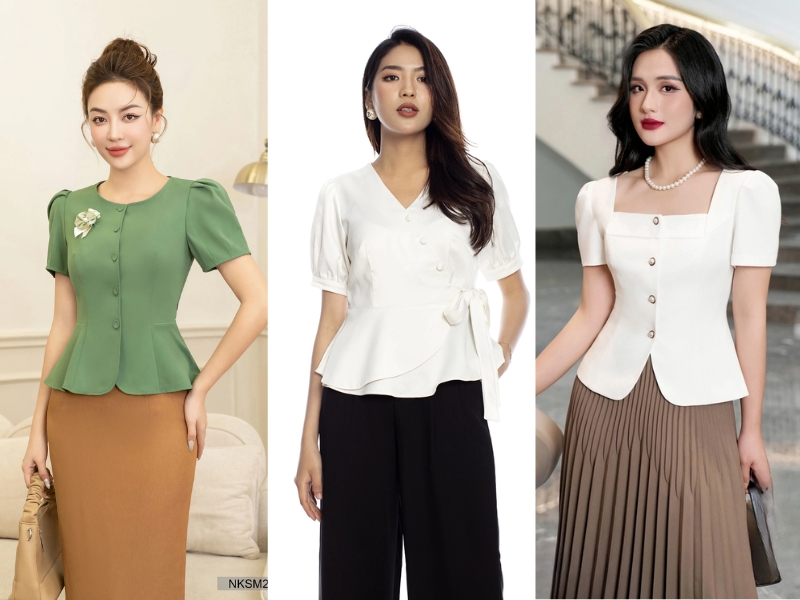 áo peplum áo peplum