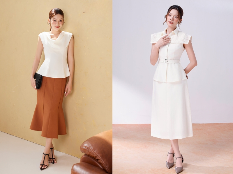 áo peplum áo peplum