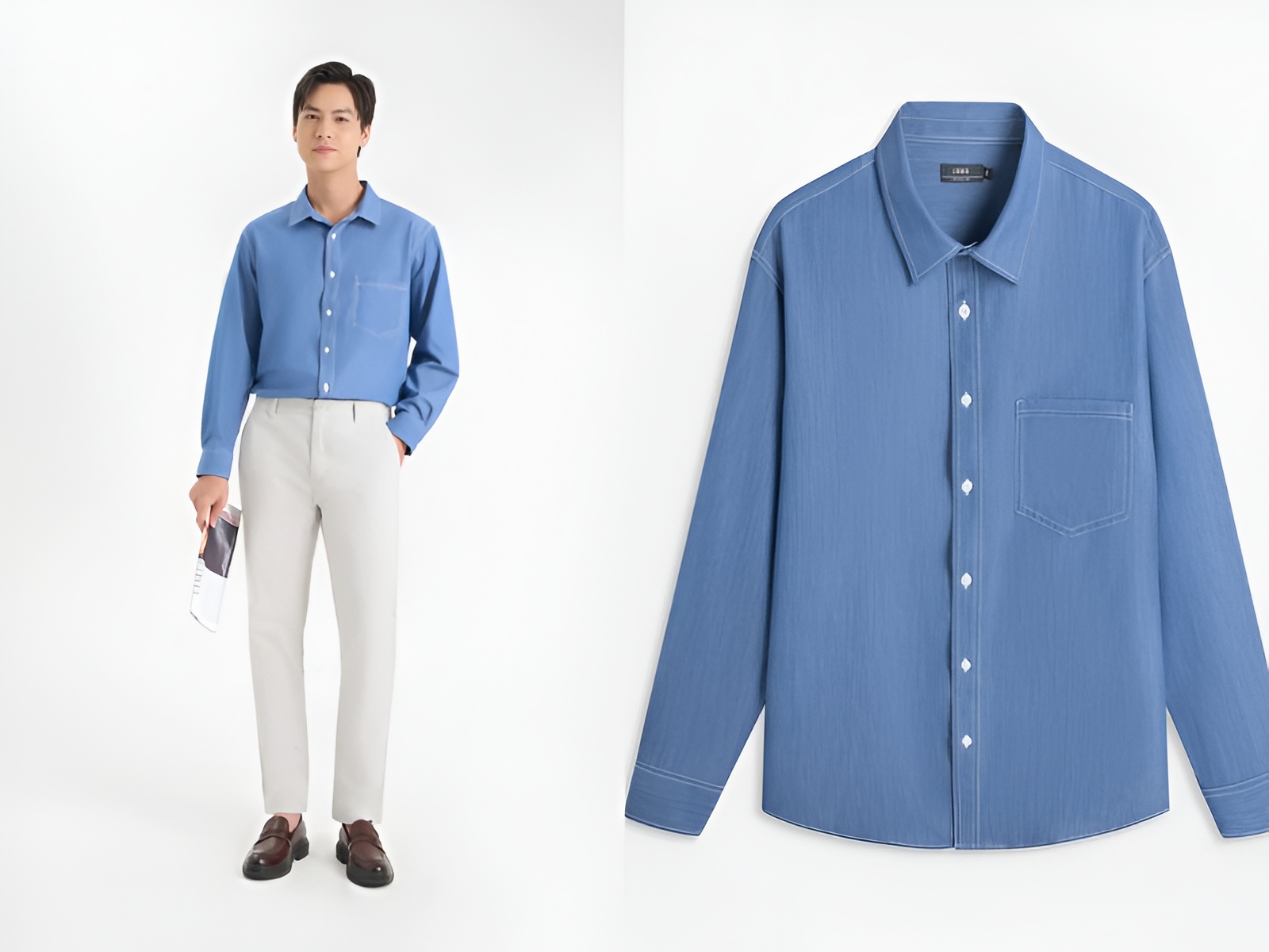 phối đồ đi đám cưới cho nam mập