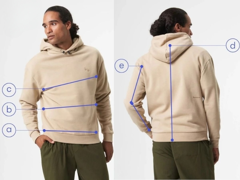 bảng size hoodie
