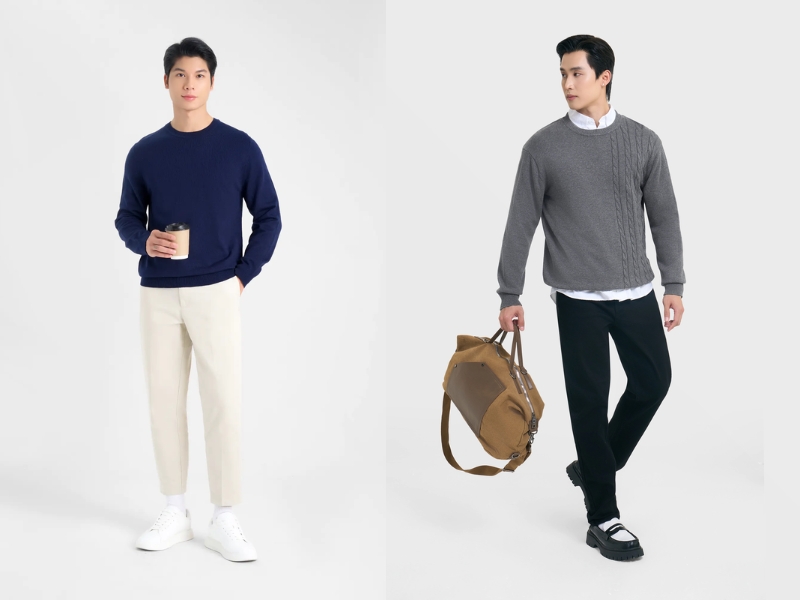 những mẫu áo len nam đẹp