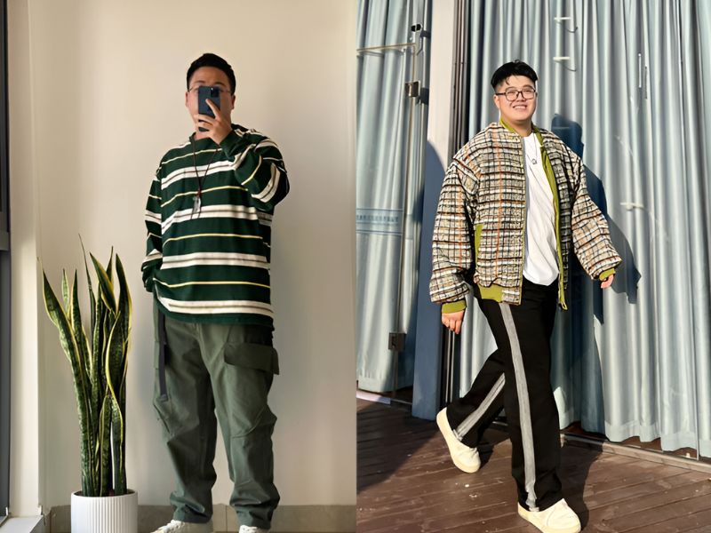 phối đồ đi đám cưới cho nam mập