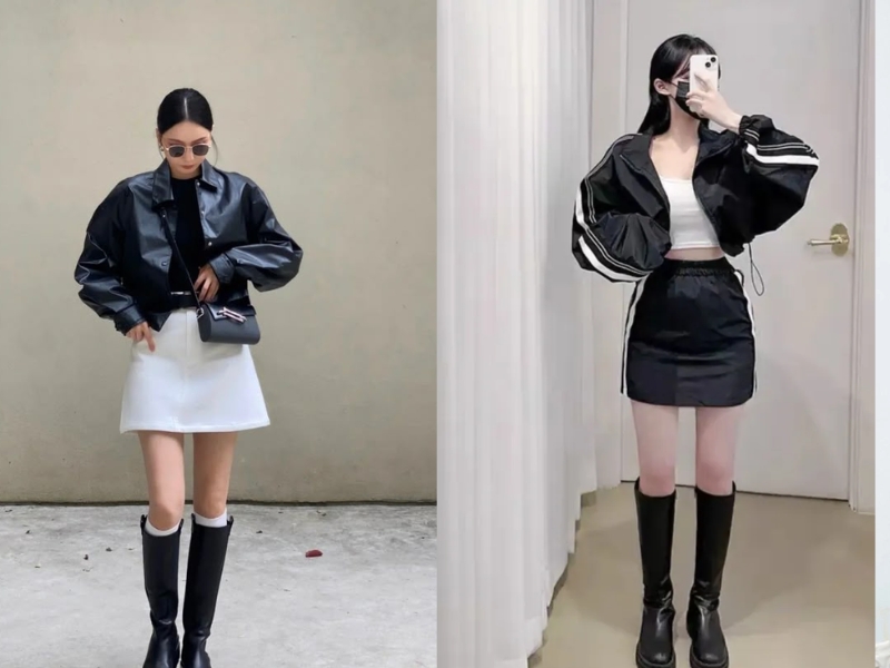 mix áo khoác croptop mix áo khoác croptop