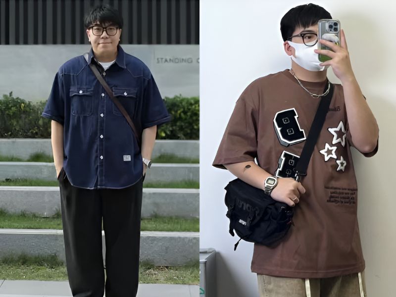 phối đồ đi đám cưới cho nam mập