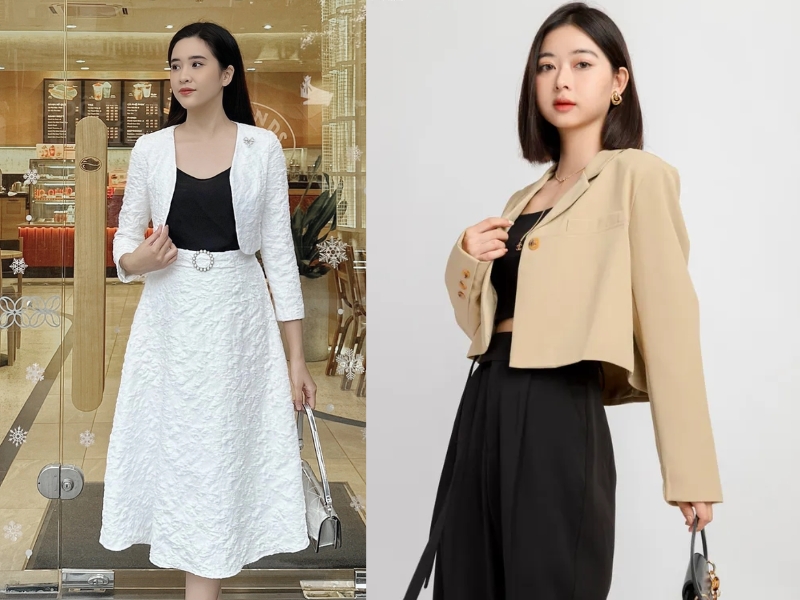 phối đồ với áo khoác da croptop phối đồ với áo khoác da croptop