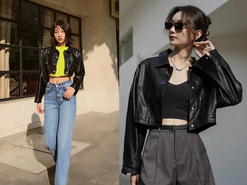 mix áo khoác croptop mix áo khoác croptop