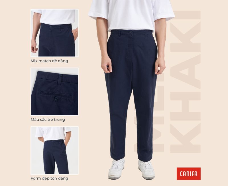 quần kaki nam canifa