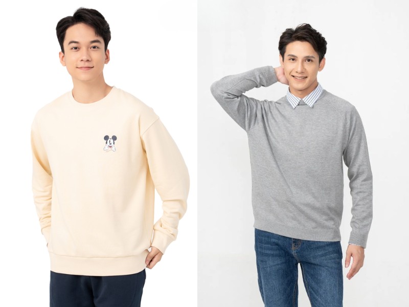 shop áo sweater nam