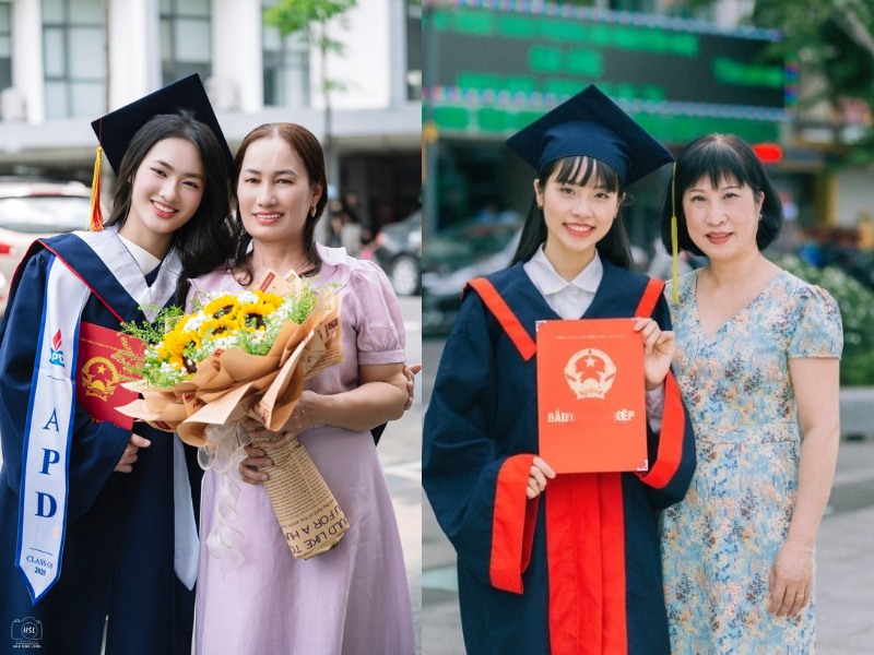 chụp kỷ yếu cùng con mặc gì