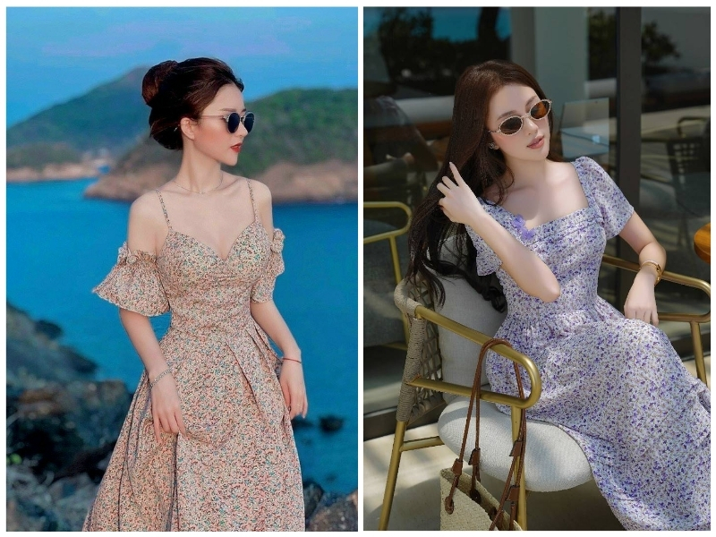 các kiểu đầm hoa nhí đẹp