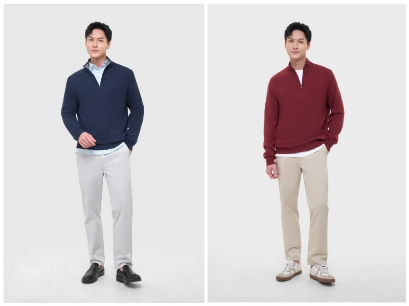 cách chọn size áo len nam