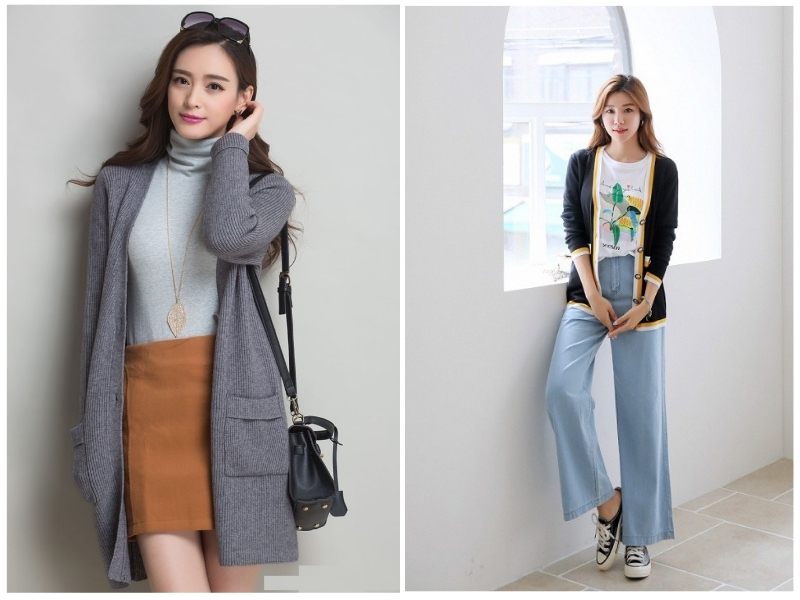 ưu tiên cardigan có màu sắc trung tính