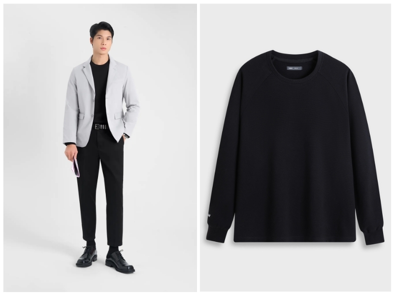 cách phối đồ với áo sweater nam