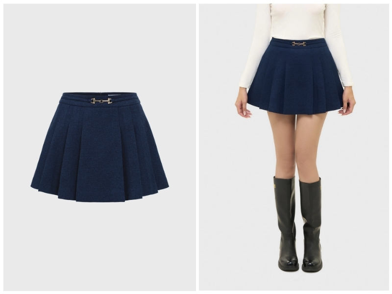 chọn chân váy xếp ly