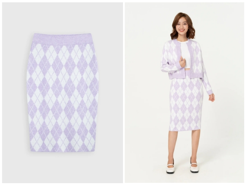 cách phối đồ với chân váy dài đi tiệc