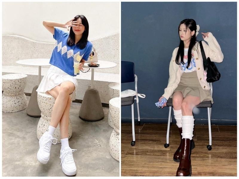 chọn màu tất phù hợp