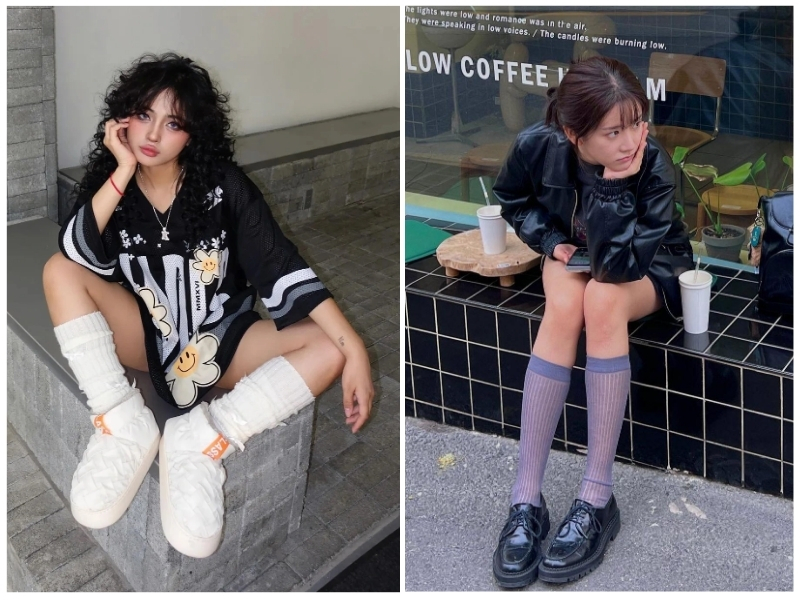 vớ nữ cổ cao giúp nàng trông thon gọn và thời trang