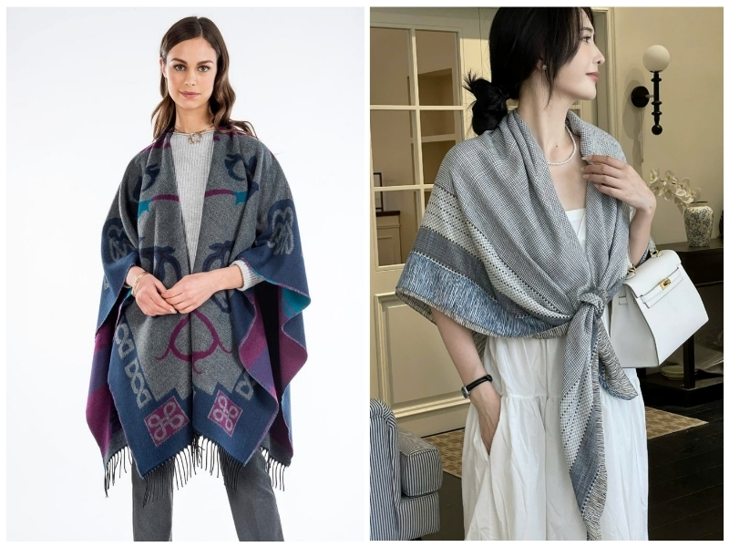 cách quàng khăn len dài