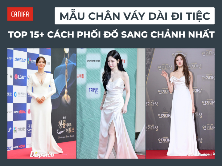 phối đồ với chân váy dài đi tiệc