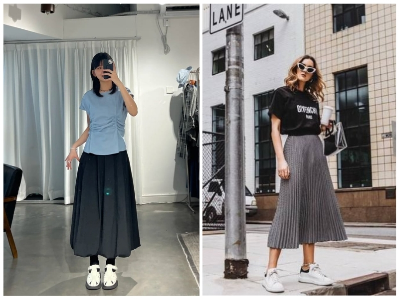 giày trắng quốc dân mang lại vẻ năng động