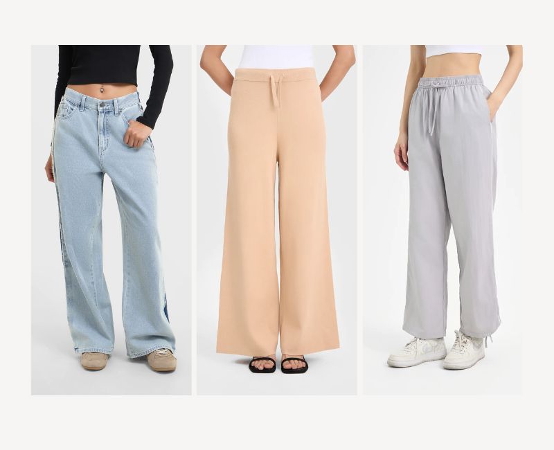 đũng quần của các dáng quần khác nhau thì khác nhau