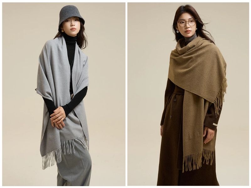 khăn len màu gì dễ phối đồ