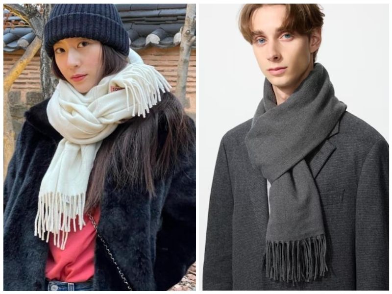 khăn len màu gì dễ phối đồ